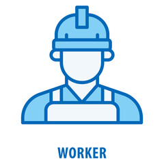 Fototapeta premium worker Icon simple and easy to edit for your design elements