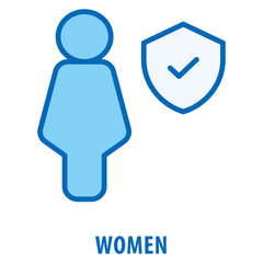 Women Icon simple and easy to edit for your design elements
