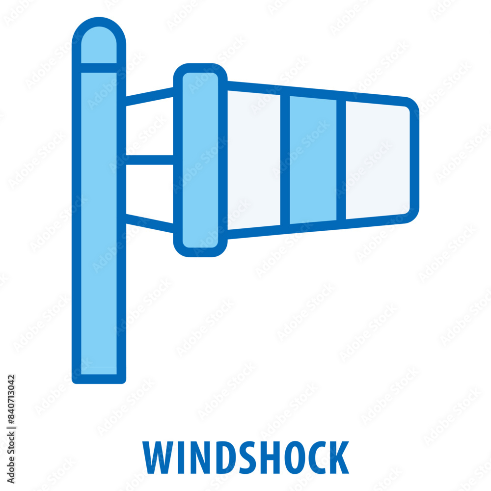 Poster windshock icon simple and easy to edit for your design elements