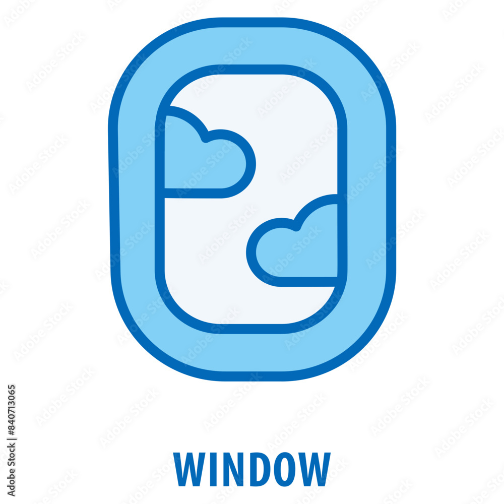 Poster window icon simple and easy to edit for your design elements