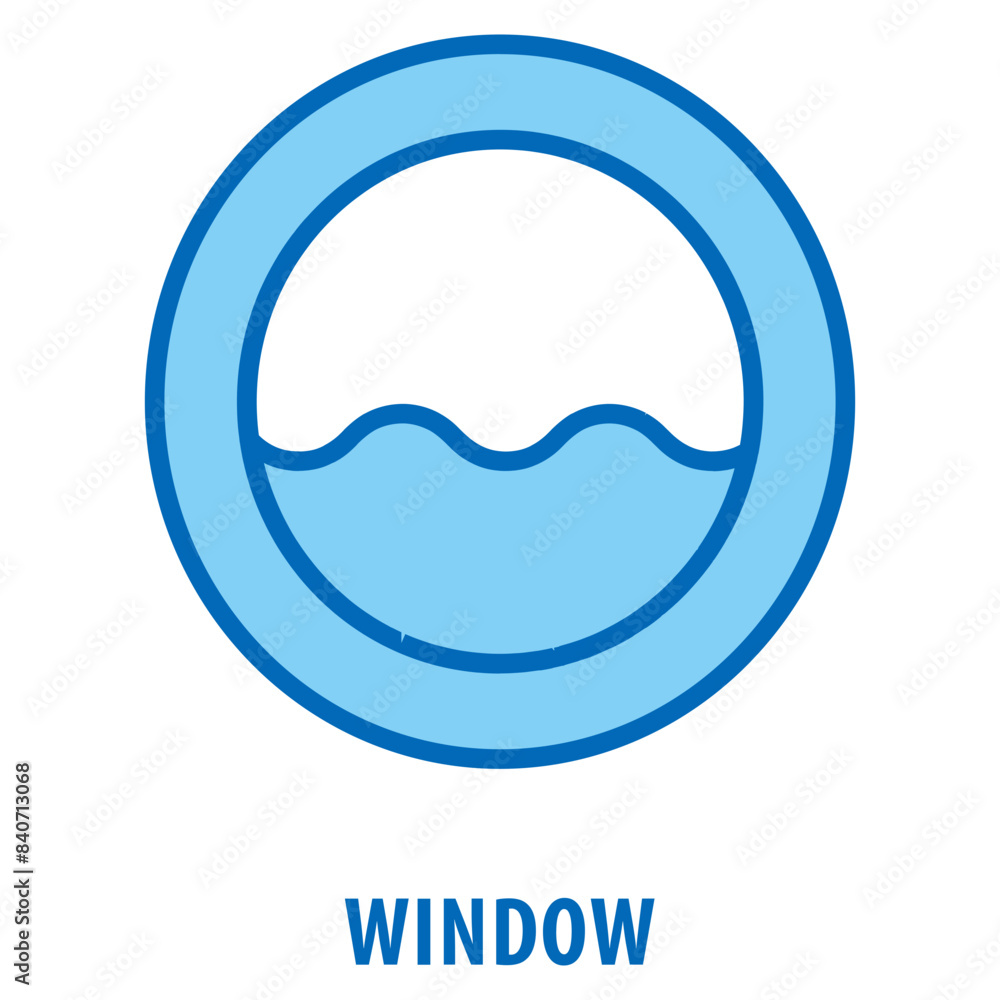Poster window icon simple and easy to edit for your design elements