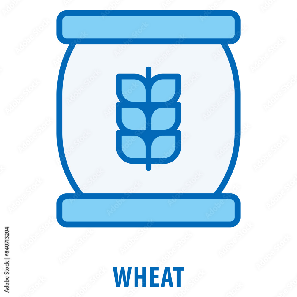 Poster wheat icon simple and easy to edit for your design elements