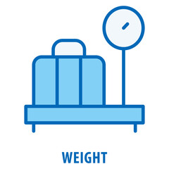 Weight Icon simple and easy to edit for your design elements