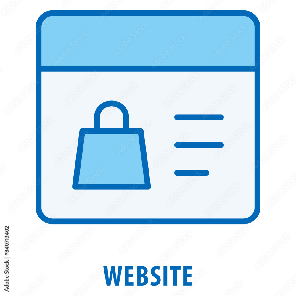 Poster website icon simple and easy to edit for your design elements