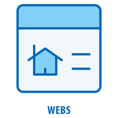 Webs Icon simple and easy to edit for your design elements