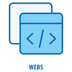 Webs Icon simple and easy to edit for your design elements