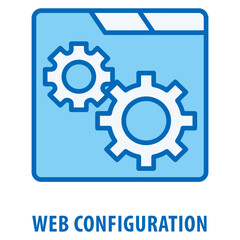 Web Configuration Icon simple and easy to edit for your design elements
