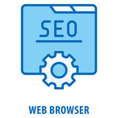Web Browser Icon simple and easy to edit for your design elements
