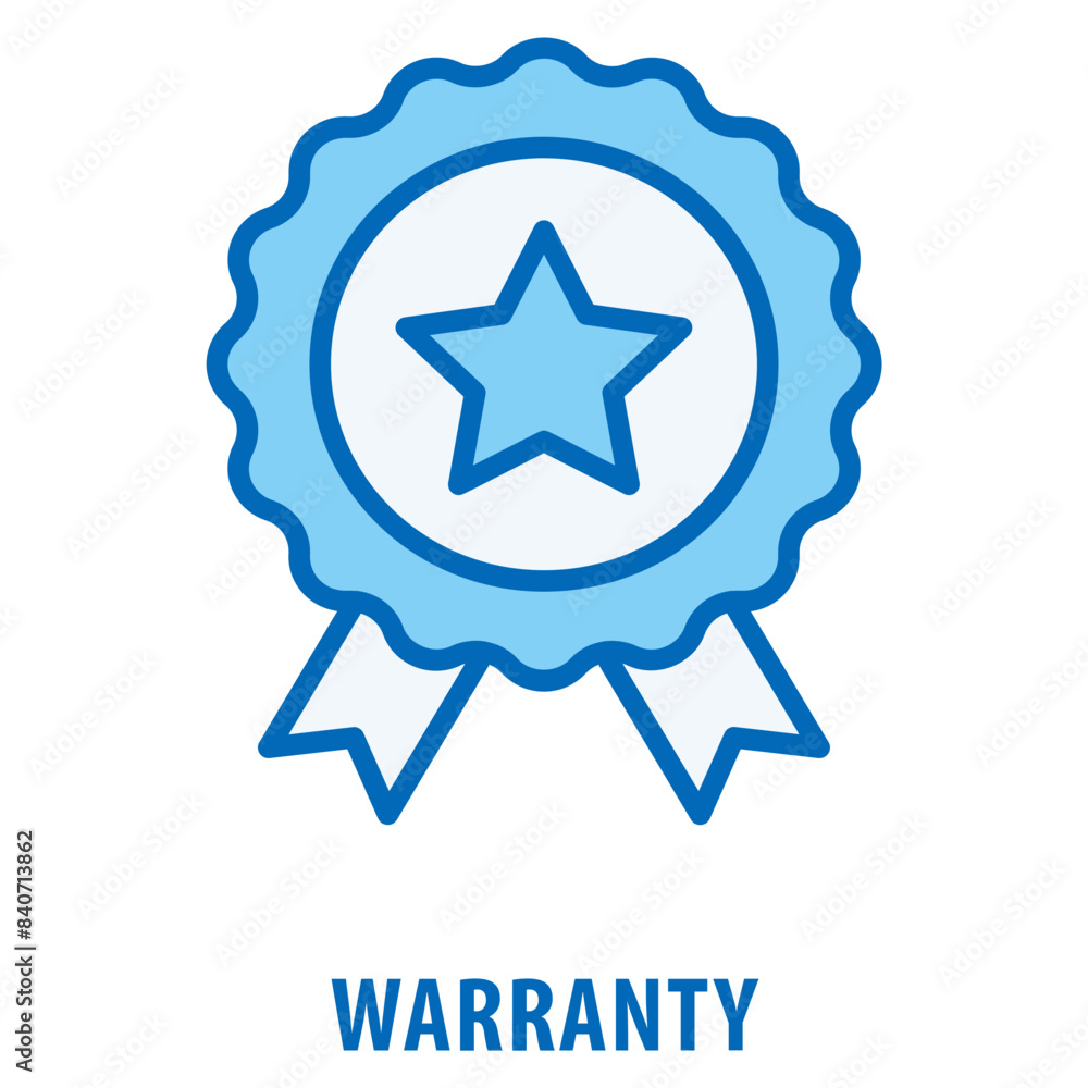 Poster warranty icon simple and easy to edit for your design elements