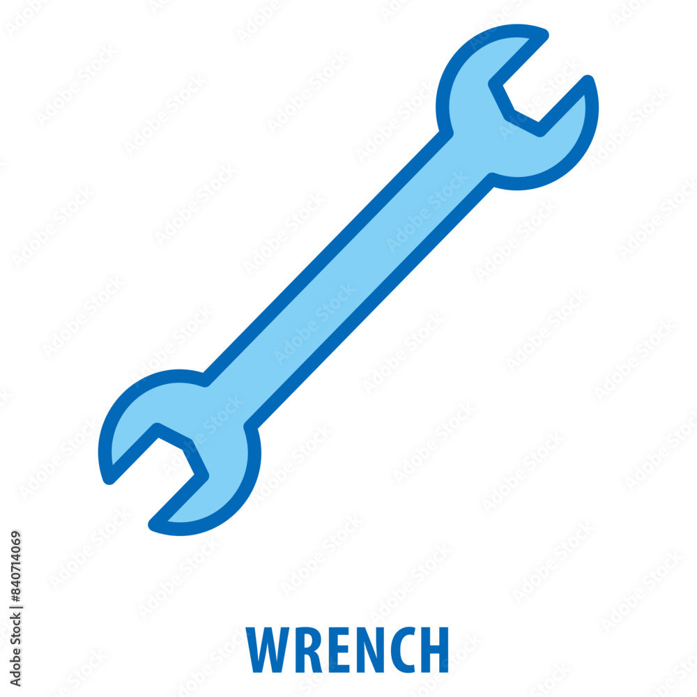 Aufkleber wrench icon simple and easy to edit for your design elements