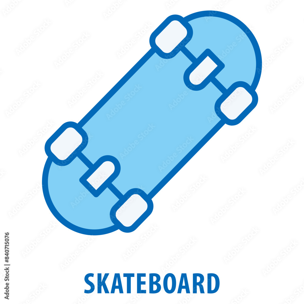 Poster skateboard icon simple and easy to edit for your design elements