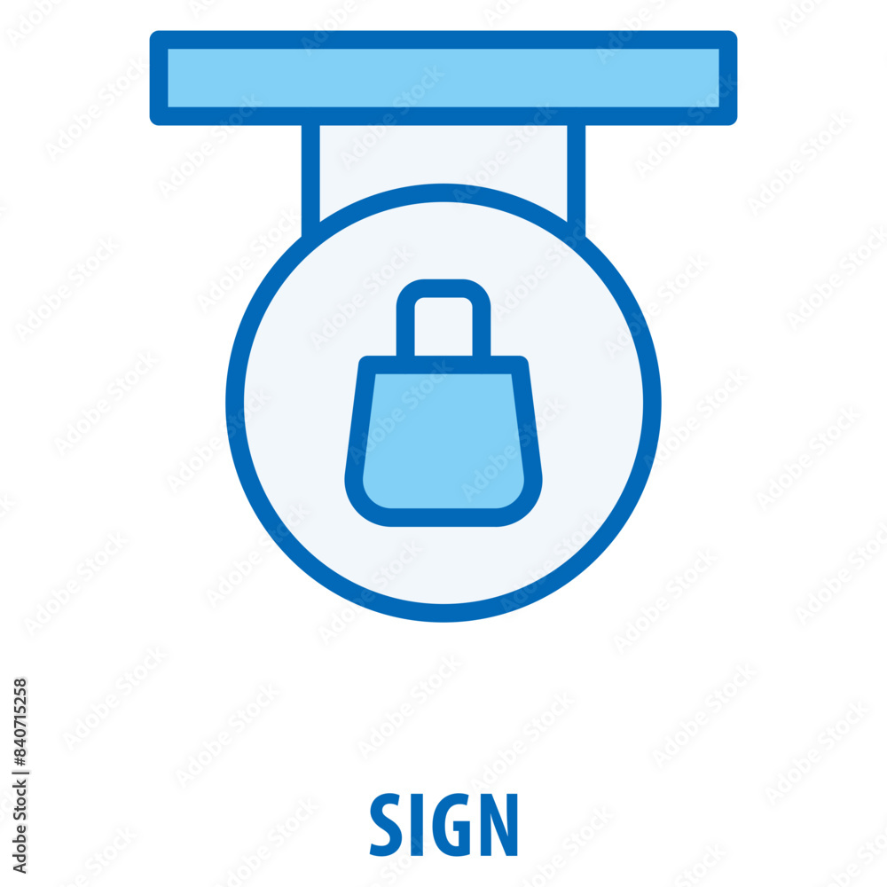 Poster sign icon simple and easy to edit for your design elements