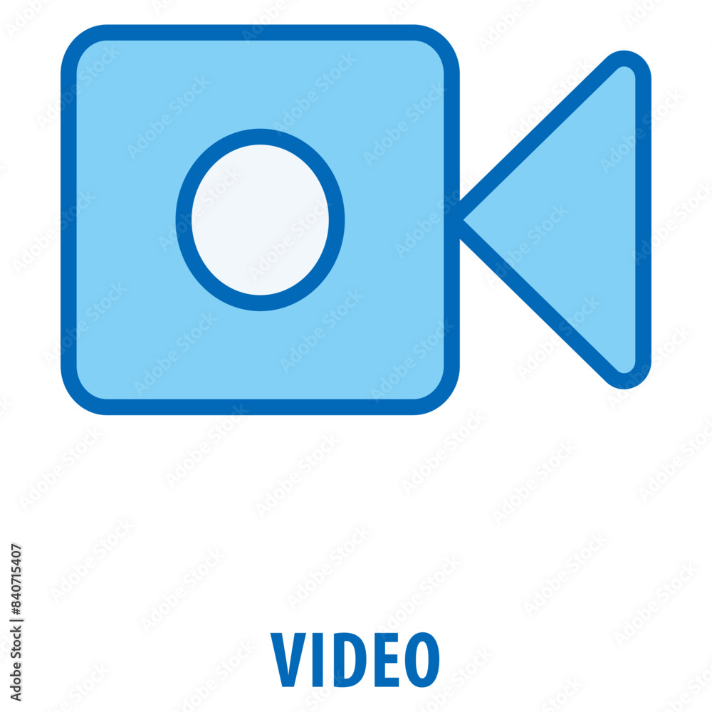 Poster video icon simple and easy to edit for your design elements