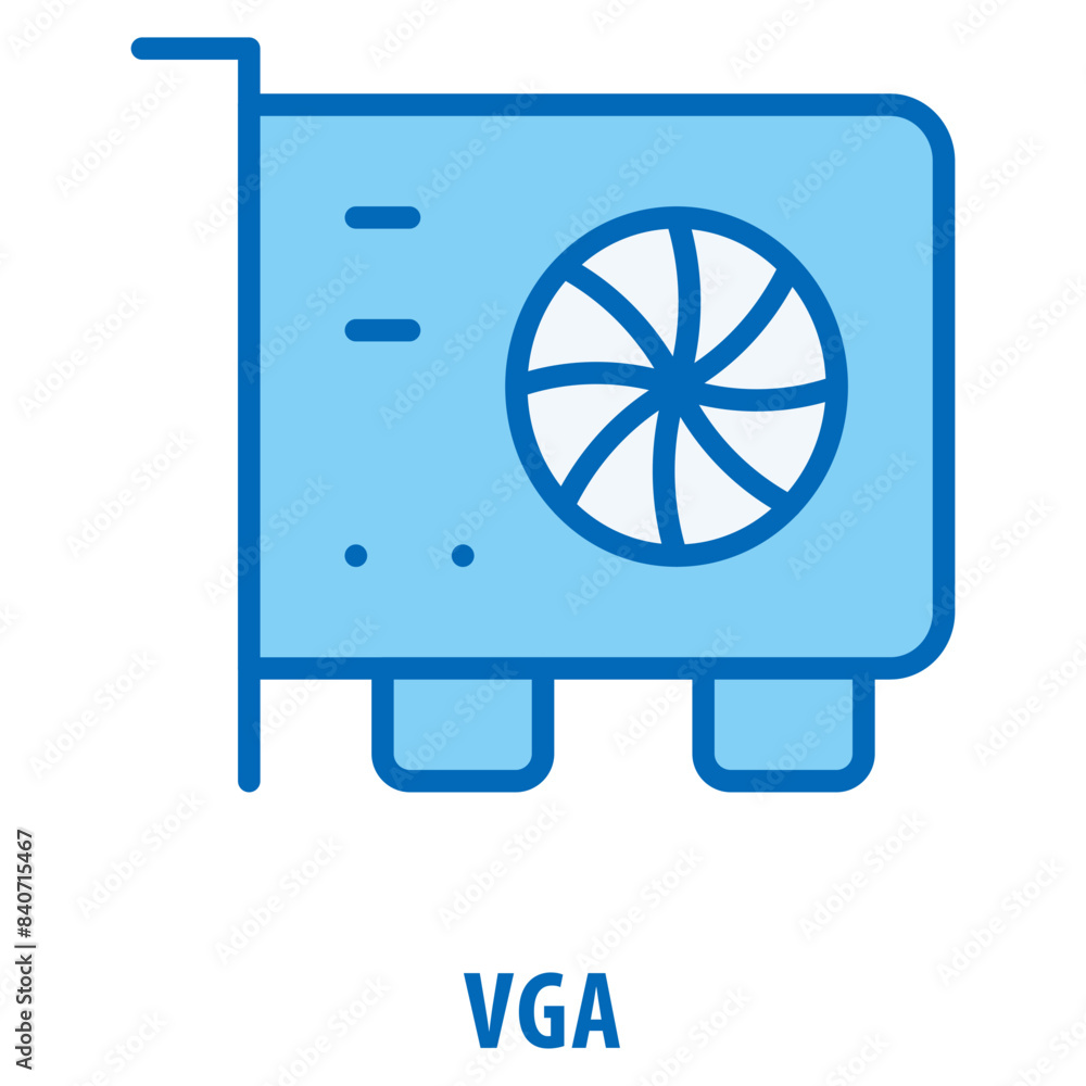 Poster vga icon simple and easy to edit for your design elements