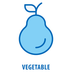 Vegetable Icon simple and easy to edit for your design elements