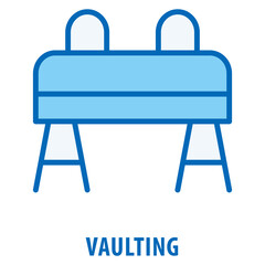 Vaulting Icon simple and easy to edit for your design elements