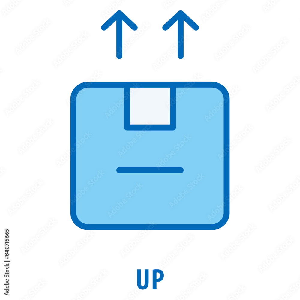 Poster up icon simple and easy to edit for your design elements