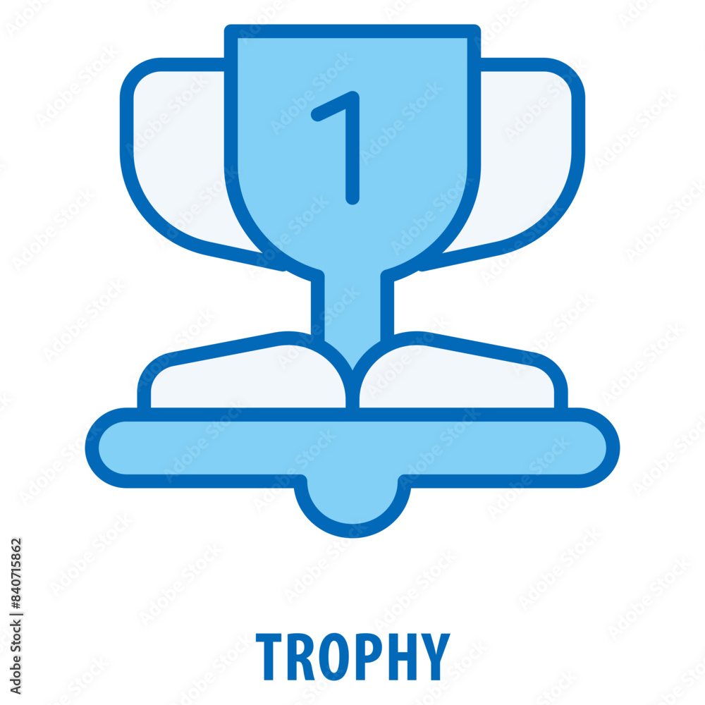 Poster trophy icon simple and easy to edit for your design elements
