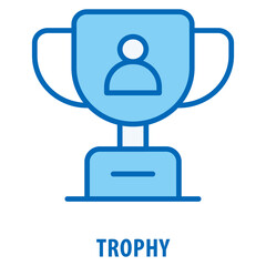 Fototapeta premium Trophy Icon simple and easy to edit for your design elements