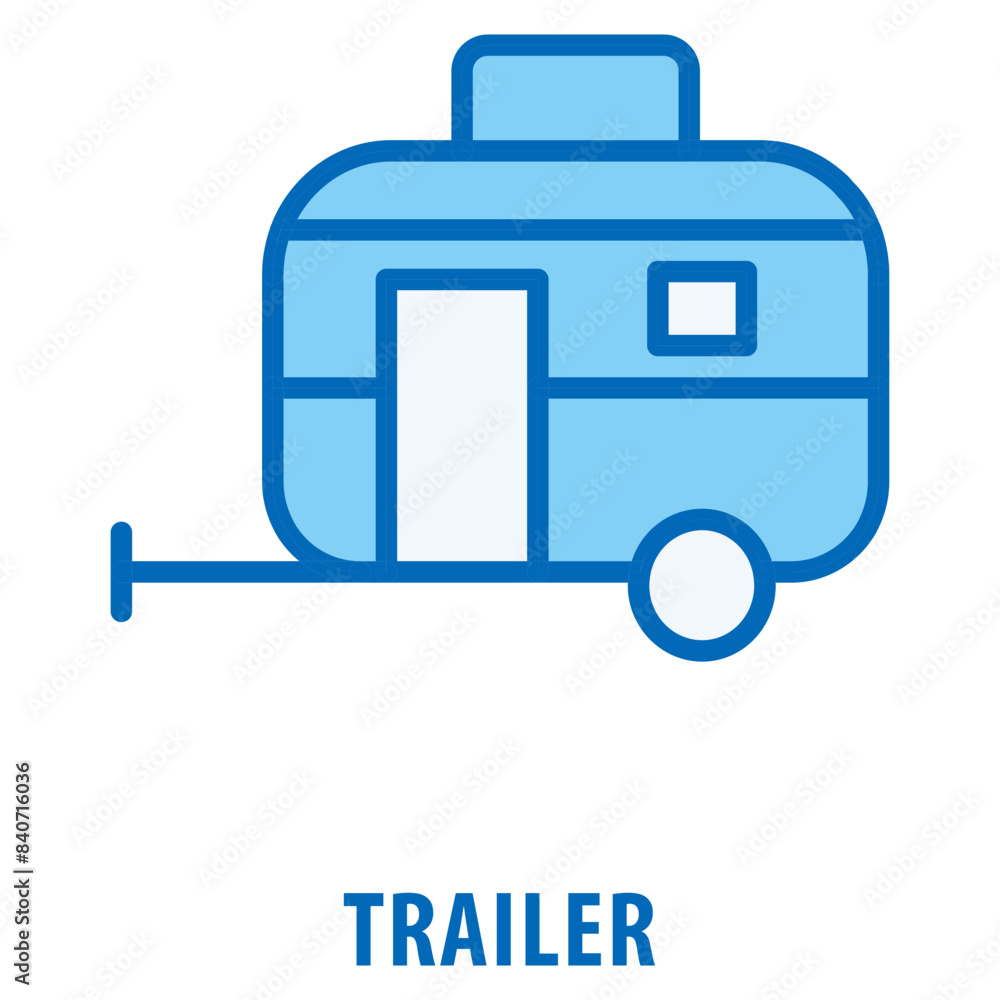 Poster trailer icon simple and easy to edit for your design elements