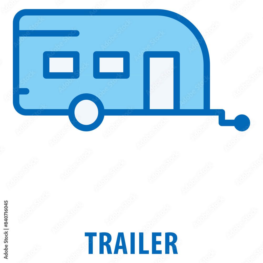Poster trailer icon simple and easy to edit for your design elements