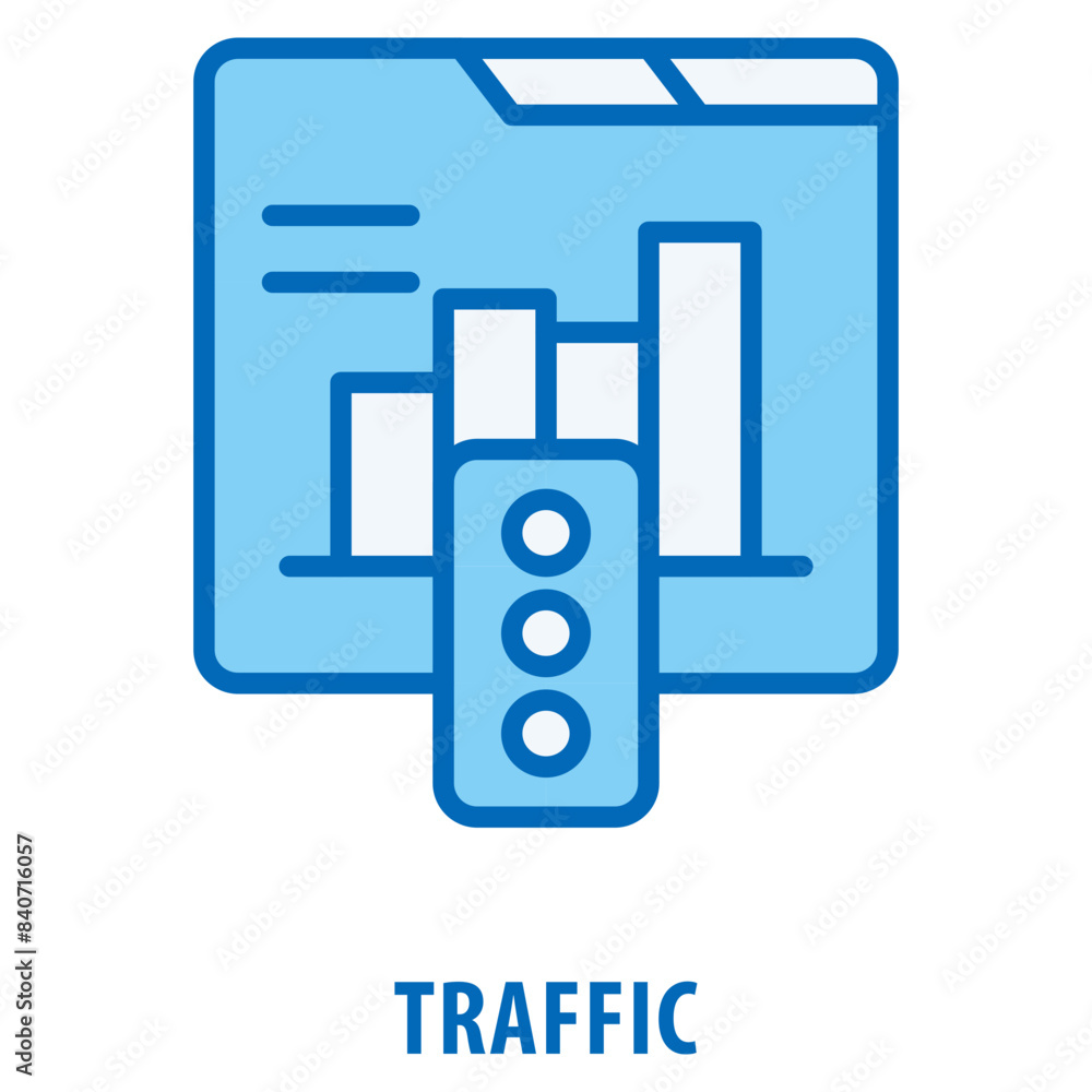 Poster traffic icon simple and easy to edit for your design elements