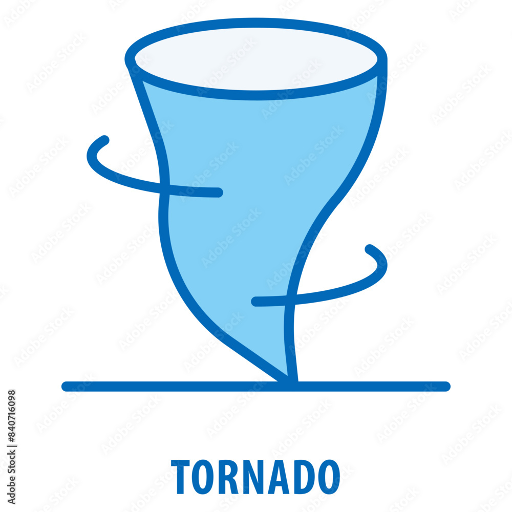 Poster tornado icon simple and easy to edit for your design elements