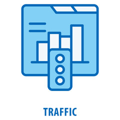 Traffic Icon simple and easy to edit for your design elements