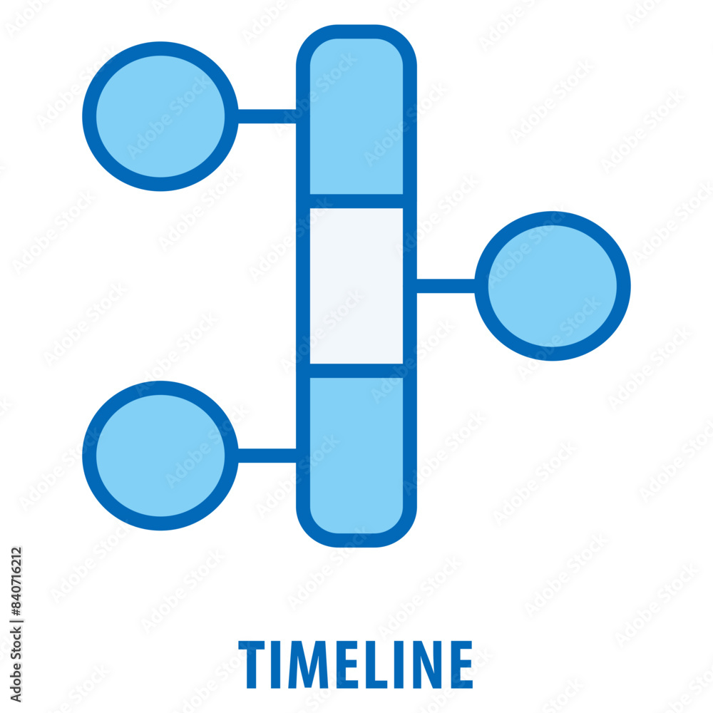 Aufkleber timeline icon simple and easy to edit for your design elements