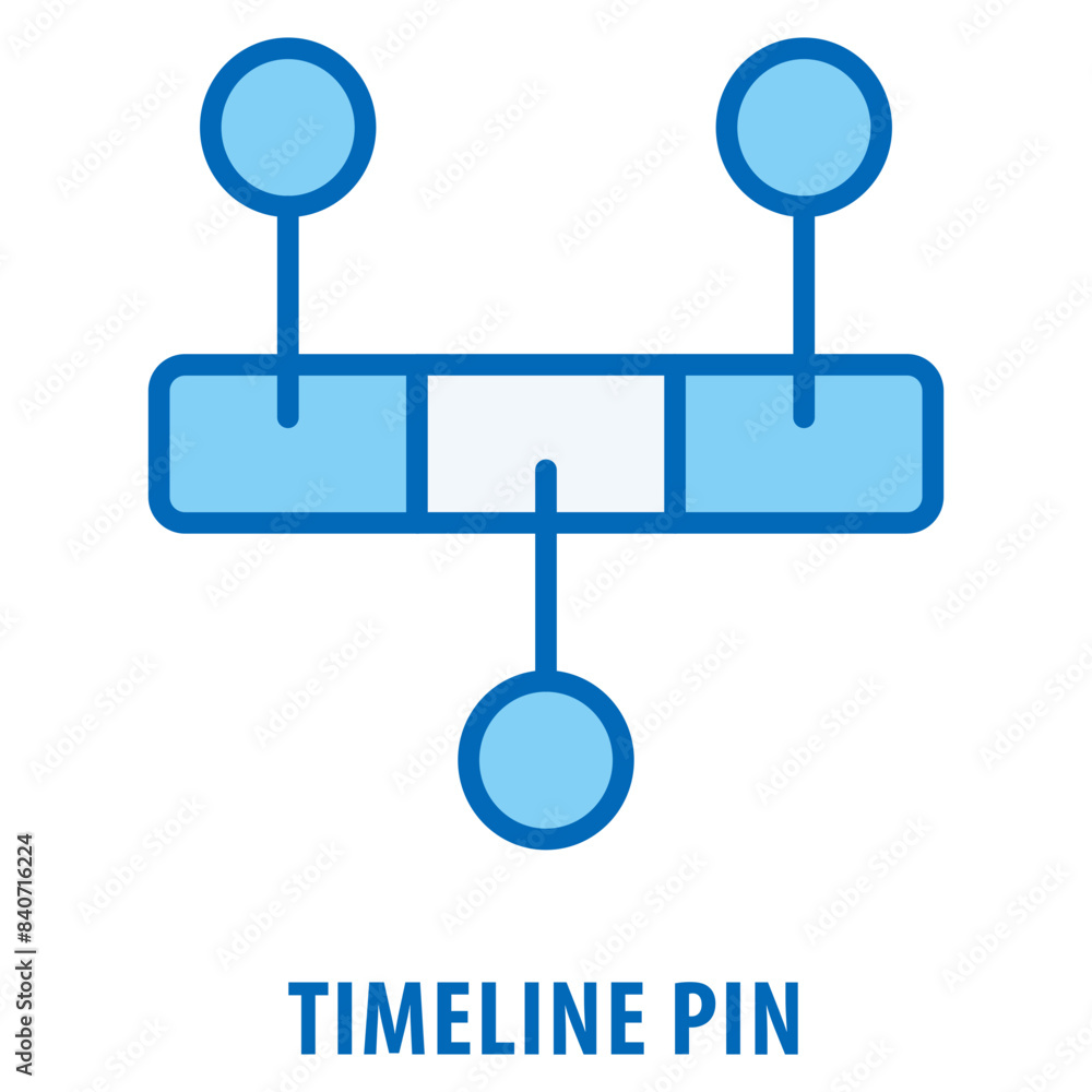 Aufkleber timeline pin icon simple and easy to edit for your design elements