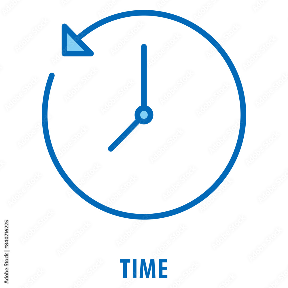 Poster time icon simple and easy to edit for your design elements