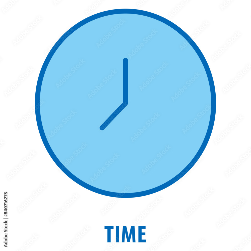 Poster time icon simple and easy to edit for your design elements