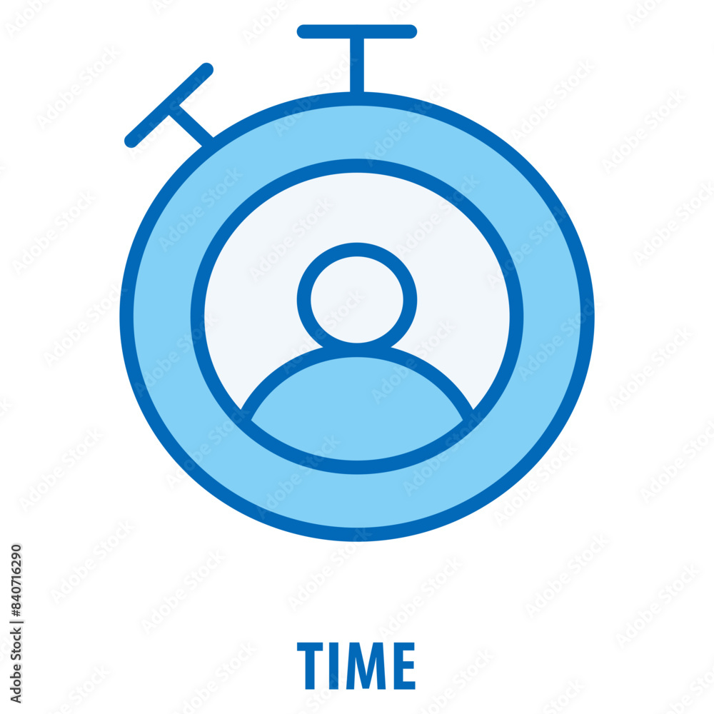 Poster time icon simple and easy to edit for your design elements