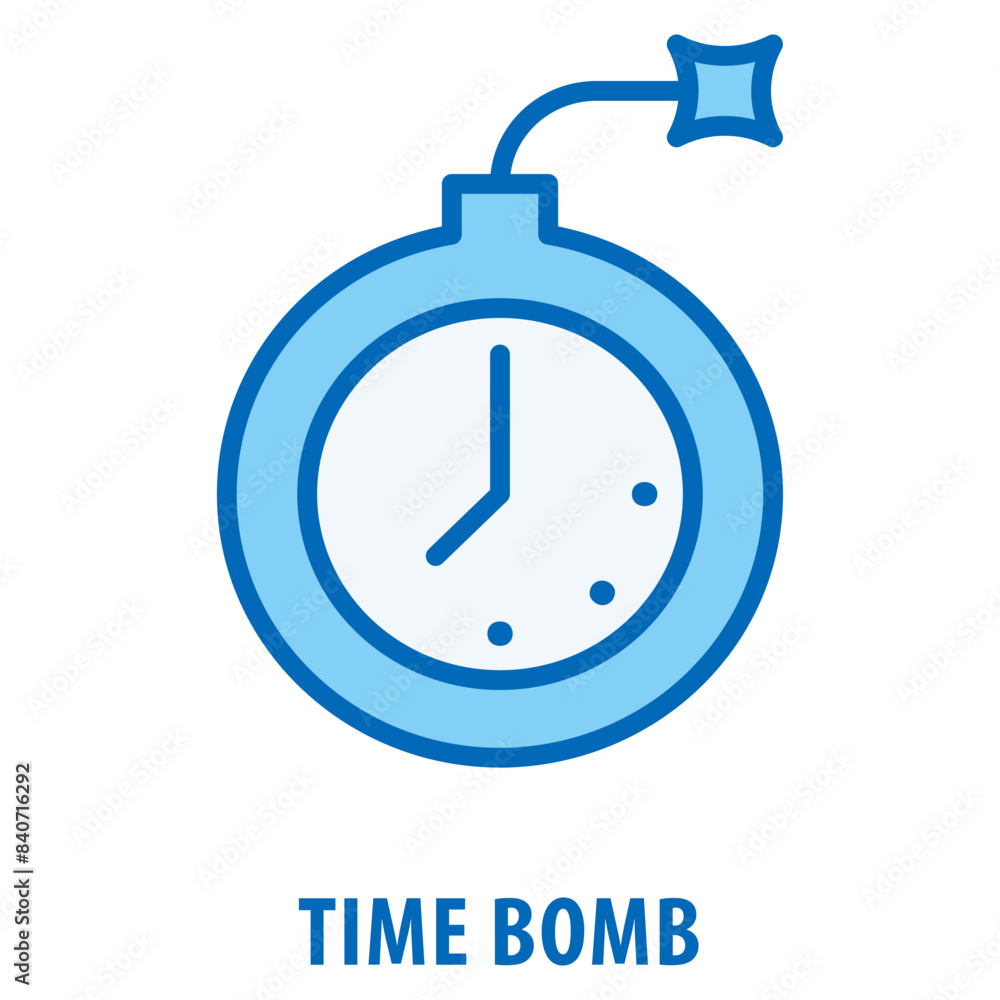 Poster time bomb icon simple and easy to edit for your design elements
