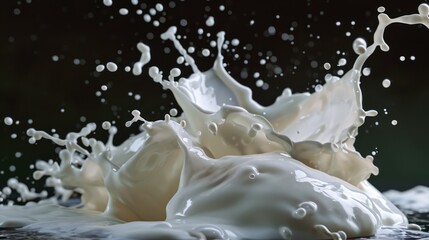 A splash of milk on the keyboard and screen of a laptop, with a messy clean-up ahead