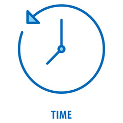 Time Icon simple and easy to edit for your design elements