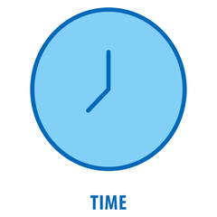 Time Icon simple and easy to edit for your design elements