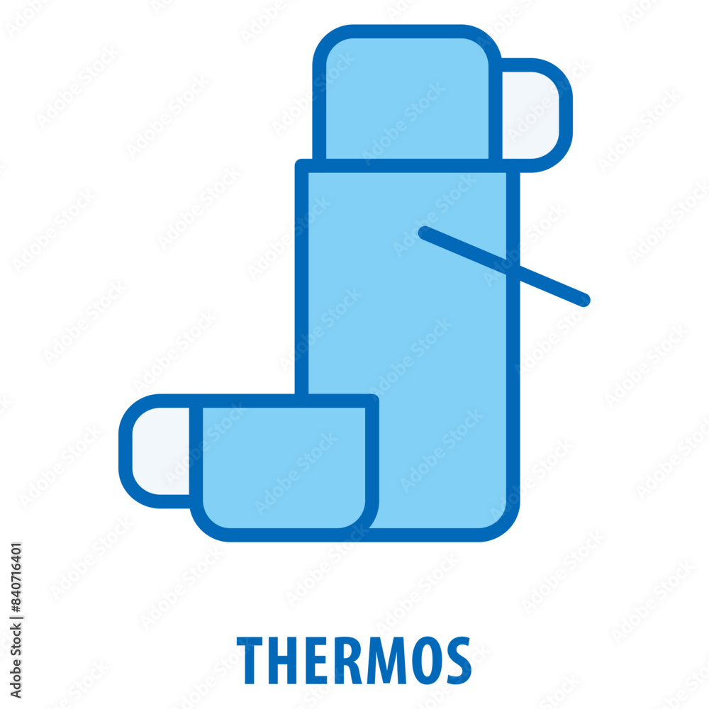 Poster thermos icon simple and easy to edit for your design elements