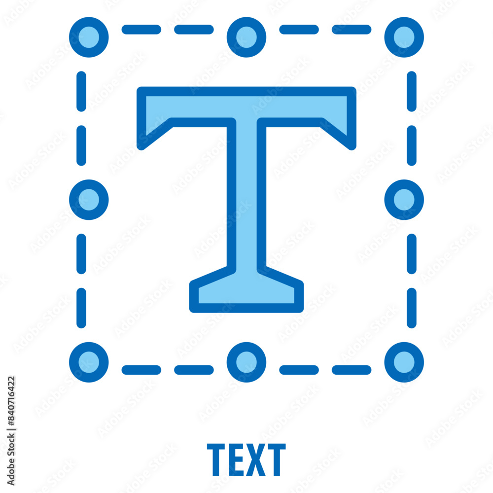 Poster Text Icon simple and easy to edit for your design elements