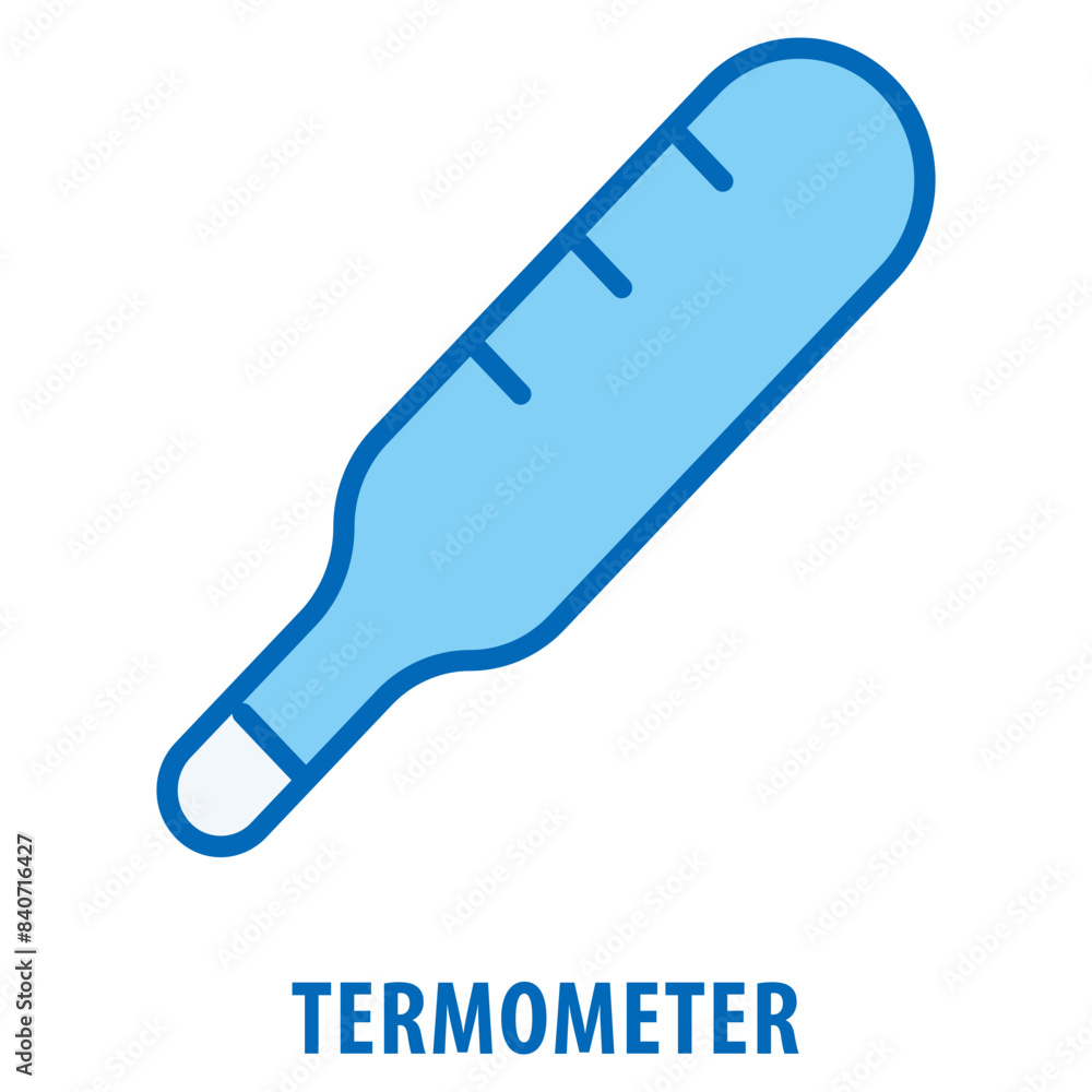 Poster termometer icon simple and easy to edit for your design elements