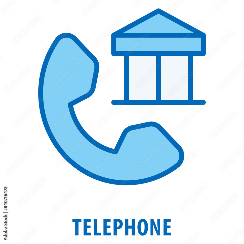 Poster telephone icon simple and easy to edit for your design elements