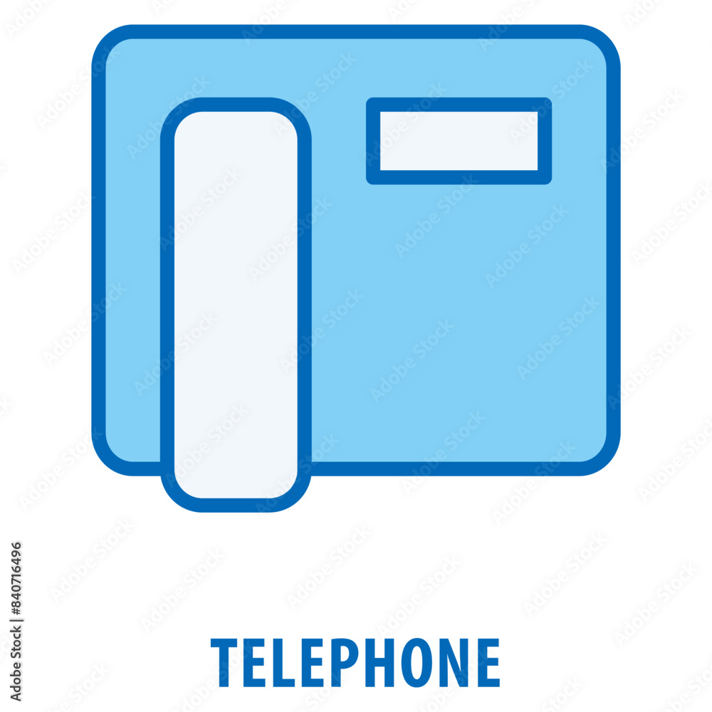 Aufkleber telephone icon simple and easy to edit for your design elements