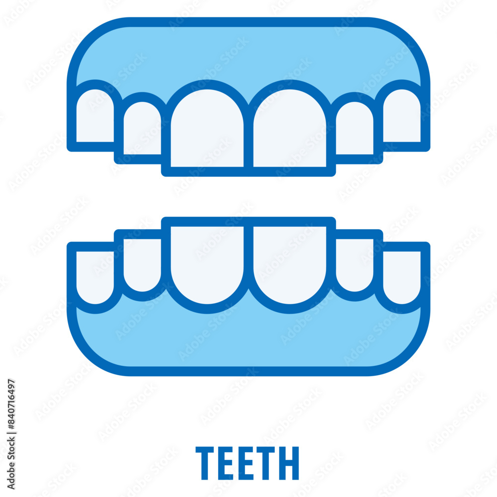 Poster teeth icon simple and easy to edit for your design elements