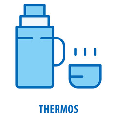 Thermos Icon simple and easy to edit for your design elements