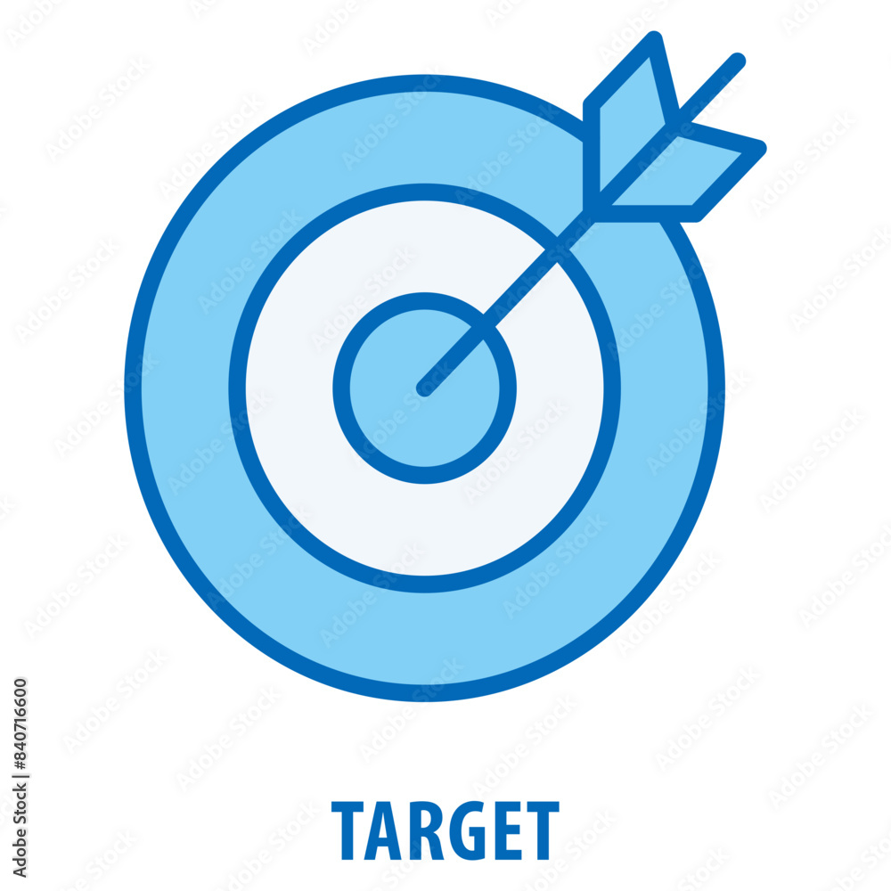 Aufkleber target icon simple and easy to edit for your design elements
