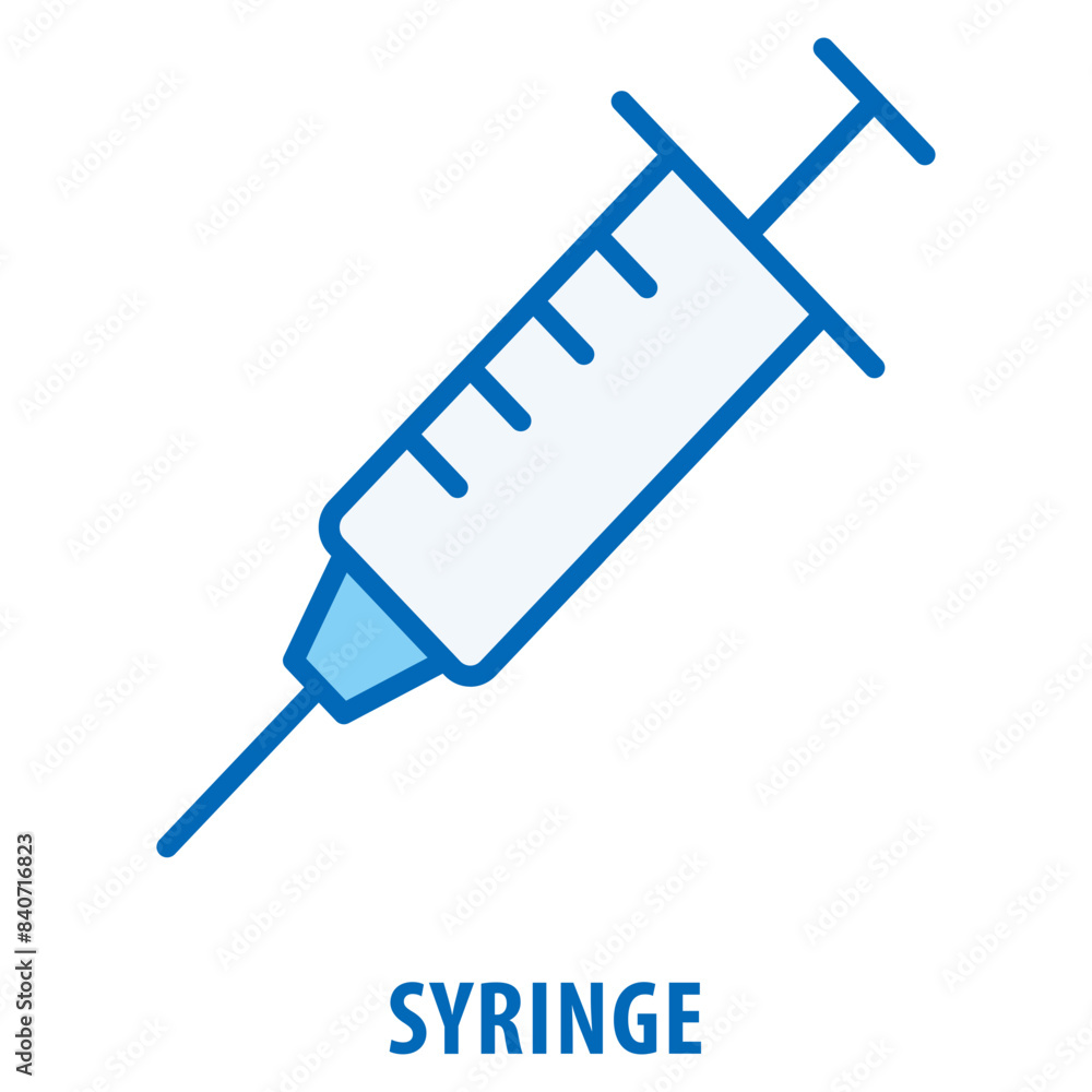 Aufkleber syringe icon simple and easy to edit for your design elements