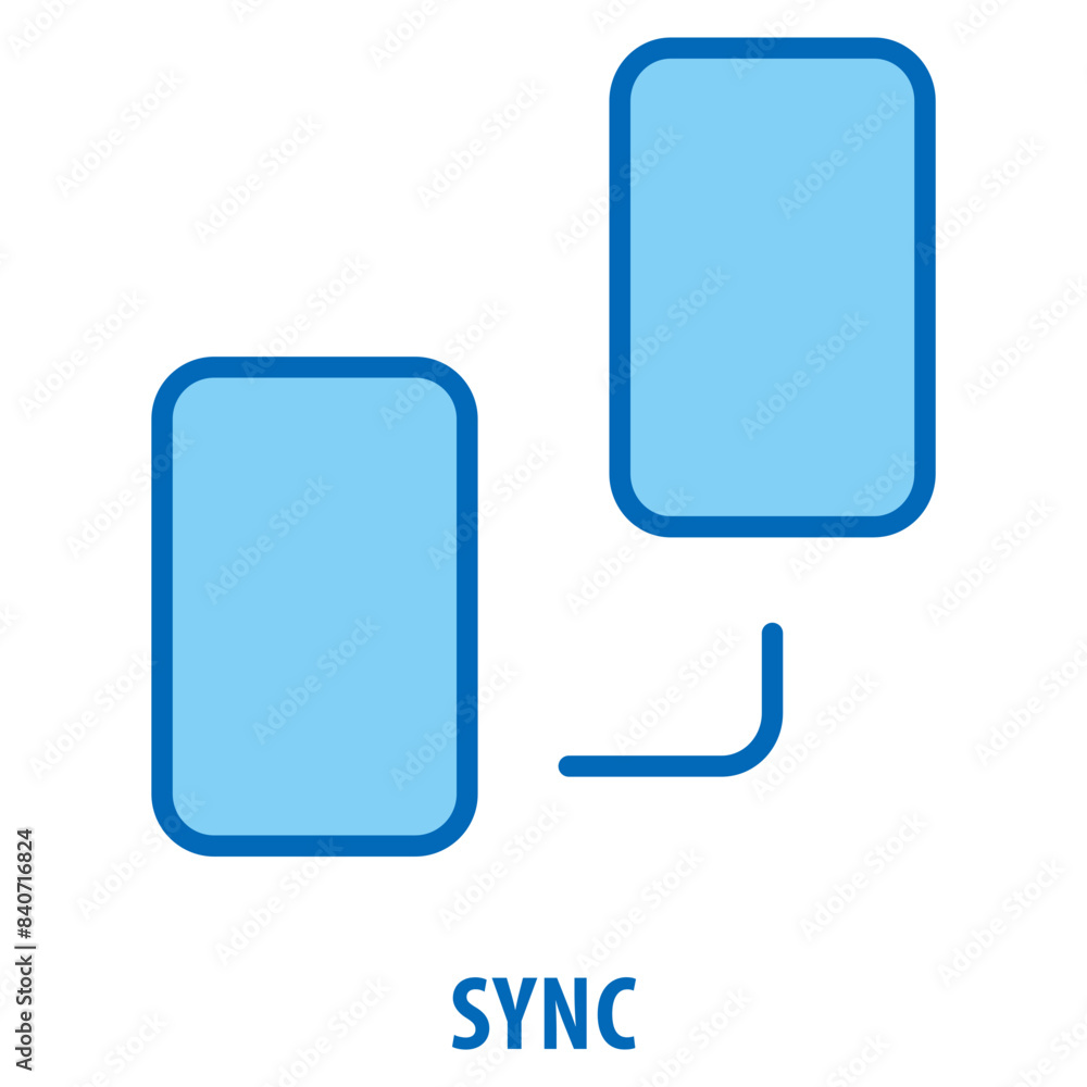Poster sync icon simple and easy to edit for your design elements