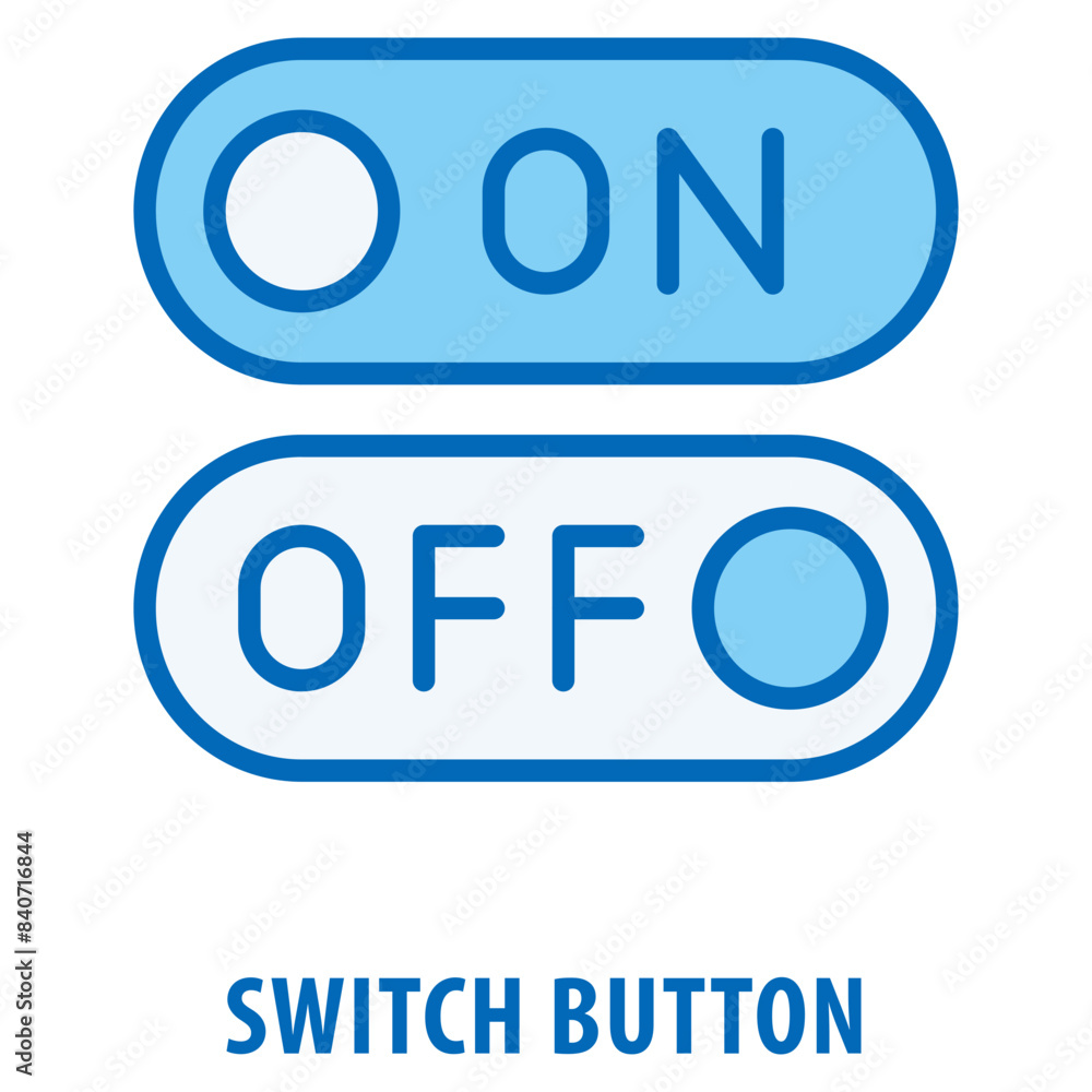 Poster switch button icon simple and easy to edit for your design elements