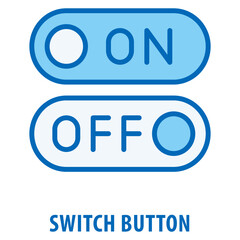 Switch button Icon simple and easy to edit for your design elements