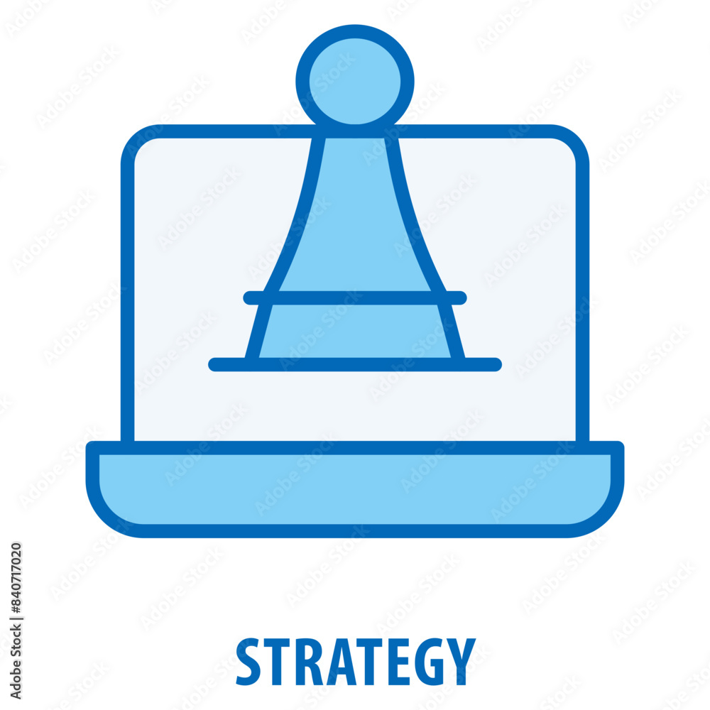 Poster strategy icon simple and easy to edit for your design elements